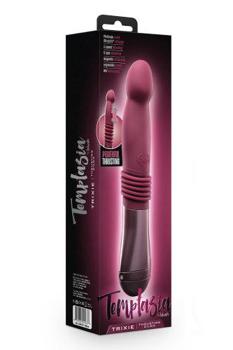 Вибратор для точки G со стимулирующими ребрами красного цвета Blush TEMPTASIA TRIXIE THRUSTING - 2