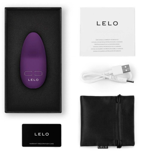 Мини вибратор для стимуляции клитора фиолетового цвета LELO Lily 3 Polar - 4