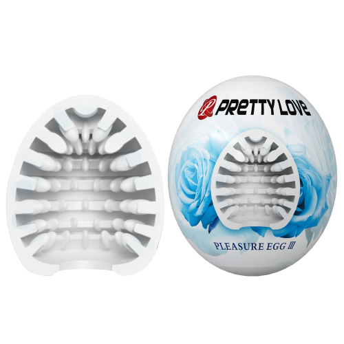 Мастурбатор яйце в колбі біле Lybaile PRETTY LOVE Pleasure Egg - 2