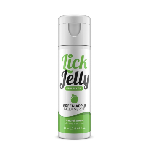 Оральний лубрикант на водній основі зі смаком яблука Intimateline Lick Jelly Oral Sex Gel 50мл - 1