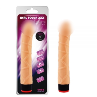 Вагінальний вібратор із венами Chisa Vibe Cock 9.0 тілесний