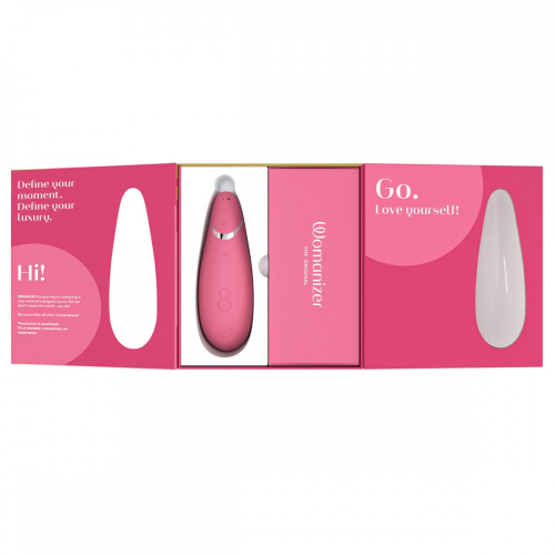 Вакуумный бесконтактный клиторальный стимулятор розовый Womanizer Premium 2 - 10