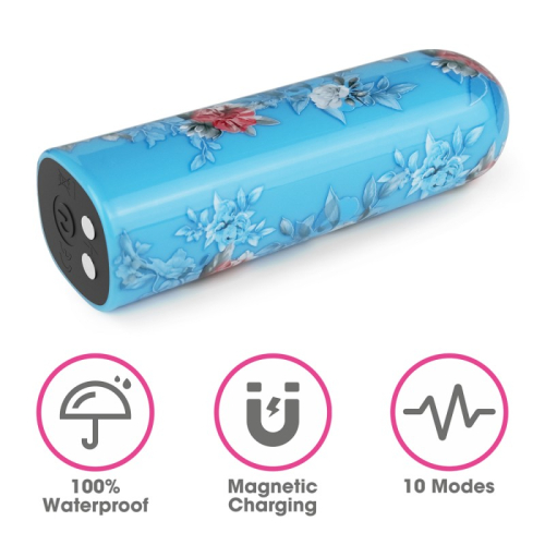 Компактный вибратор для клитора с принтом Lovetoy Rechargeable Daphne Massager - 3
