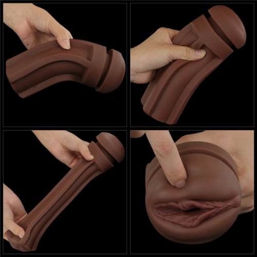 Мастурбатор вагіна для чоловіків коричневого кольору Lovetoy Sultry Stout - 3