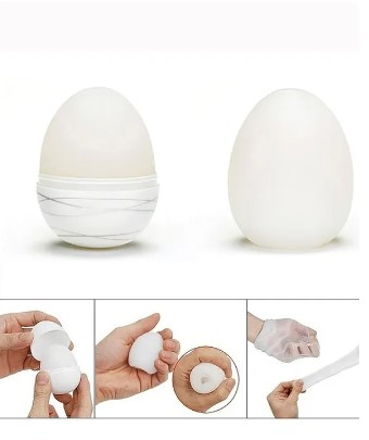Мастурбатор яйцо белого цвета Tenga Egg Clicker - 3