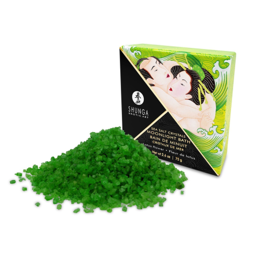 Лікувальна сіль для ванни з ароматом квітів Лотоса Shunga Moonlight Bath-Lotus Flower (75 гр) Шунга - 2