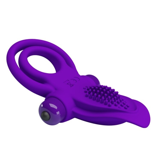 Кільце ерекційне з вібро-стимулятором клітора Pretty Love Vibrant penis ring BI-210203-1 - 5