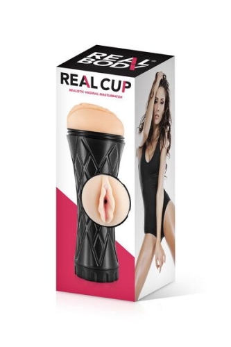 Мастурбатор вагина из нежного материала телесного цвета Real Body Real Cup - 3