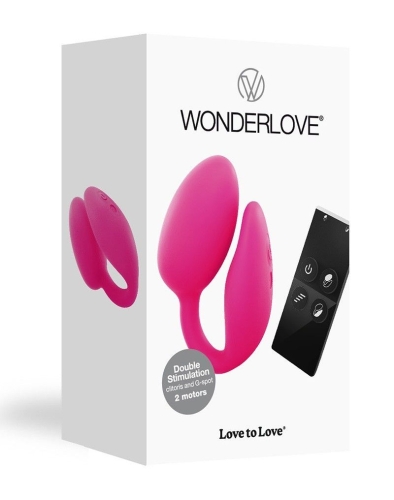 Вибратор силиконовый для точки G и клитора Love To Love Wonderlove с беспроводным пультом - 2