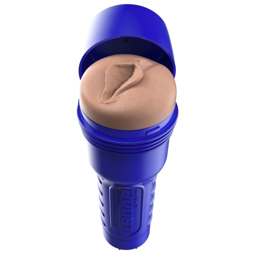 Мастурбатор вагина в колбе с плавающими кольцами телесного цвета Fleshlight Boost Bang - 2