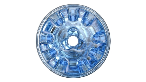 Мастурбатор двухсторонний для мужчин голубого цвета FleshLight Quickshot Turbo - 2