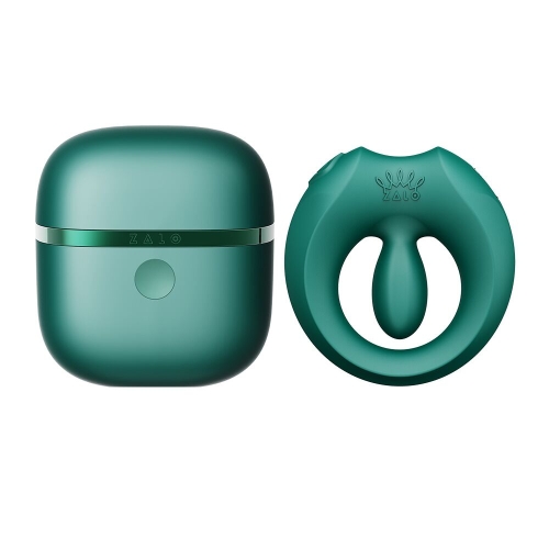 Ерекційне віброкільце на член зеленого кольору Zalo Apis Turquoise - 7