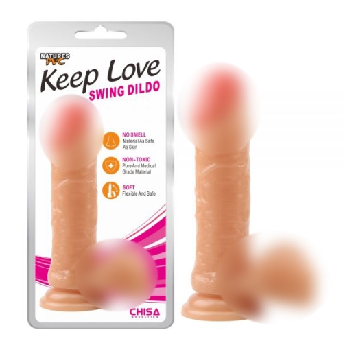 Фаллоимитатор на присоске Keep Love Swing Dildo - 1
