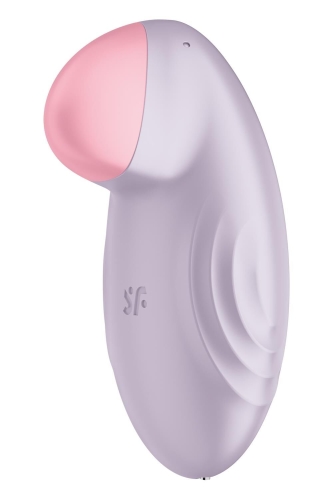 Клиторальный стимулятор с управлением со смартфона сиреневого цвета Satisfyer Tropical tip - 3
