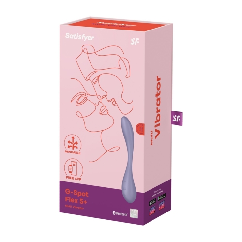 Смарт вібратор для точки G бузкового кольору Satisfyer Flex 5 Lilac - 7