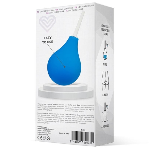 Анальний душ синій Latetobed ​​Buld Easy Cleaner - 3