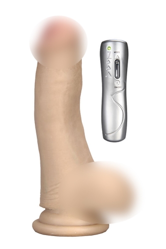 Вибратор реалистичный телесного цвета на присоске FleshX 6.5 Vibrator II - 1