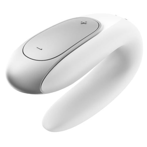 Вибратор для двоих управляемый телефоном Сатисфаер Satisfyer Double Fun белый - 4