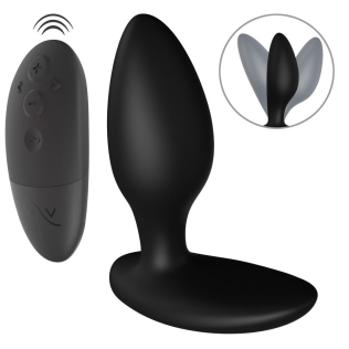Анальная смарт вибропробка с пультом ДУ черного цвета We-Vibe Ditto+ Satin