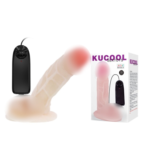 Реалістичний вібратор на присоску KUCOOL Sextoys - 1
