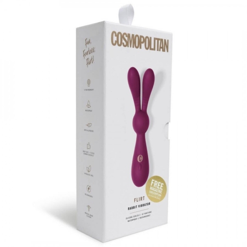 Вібратор кролик для стимуляції клітора Cosmopolitan Cosmopolitan Flirt фіолетовий - 6