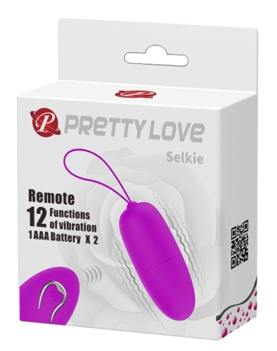 Виброяйцо с пультом ДУ фиолетовое Pretty Love Selkie - 11