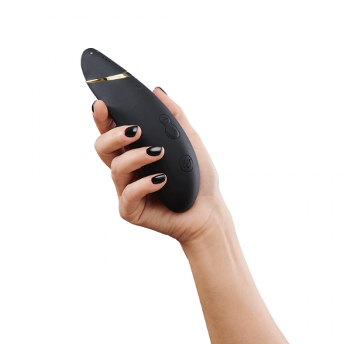 Вакуумный клиторальный массажер черный Womanizer Premium 2 - 7