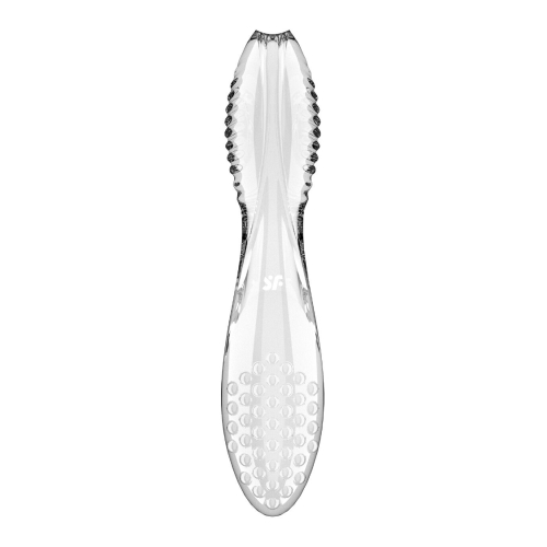 Двусторонний стеклянный дилдо прозрачный Satisfyer Dazzling Crystal 2 Transparent - 3