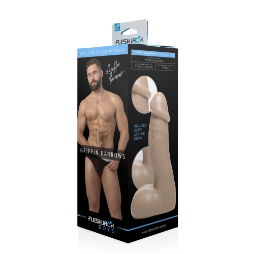 Фаллоимитатор реалистичный со слепка актера Fleshjack Boys: Griffin Barrows Dildo - 6