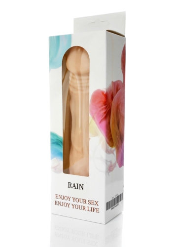 Вібратор реалістичний тілесного кольору Boss series Rain - 6