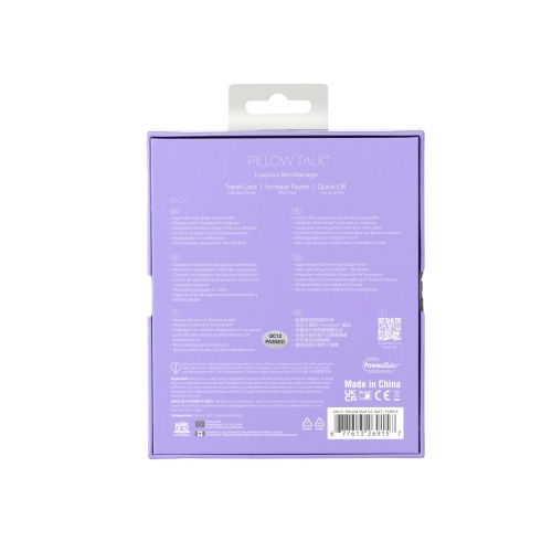 Роскошный вибратор Pillow Talk - Special Edition Racy Purple с кристаллом Сваровски - 10