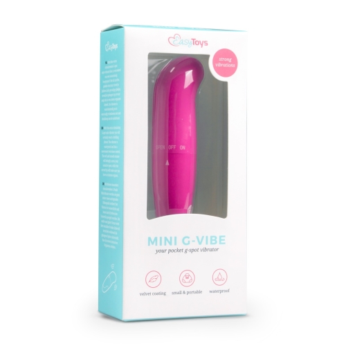 Міні вібратор для точки G рожевого кольору Easytoys - 5