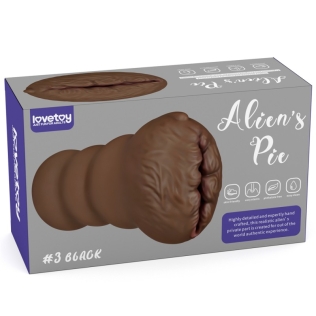Мастурбатор вагина для мужчин коричневого цвета Lovetoy Aliens Pie Masturbator №3