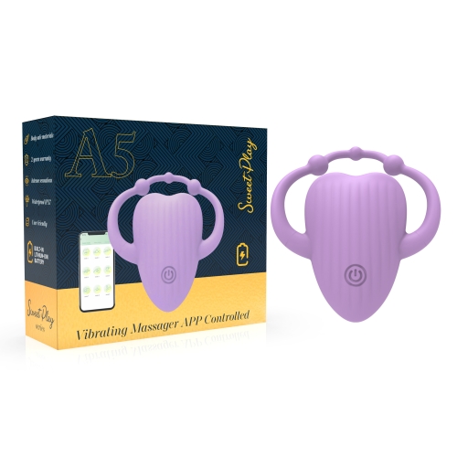 Смарт вібротрусики для клітора рожевого кольору Erospace Sweet Play Vibrating Massager APP Controlled A5 - 1