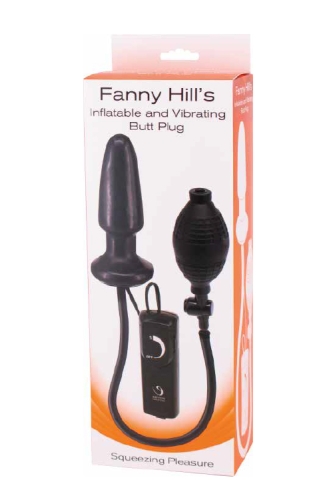 Вибромассажер-плаг анальный стимулятор чёрный Fanny Hill''s Black Buttplug - 2