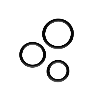 Набір ерекційних кілець чорного кольору ALL TIME FAVORITES COCKRINGS