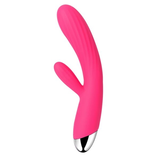 Вибратор кролик с подогревом силиконовый розовый Svakom Angel Plum - 1