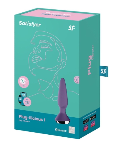 Анальная вибропробка фиолетовая Satisfyer Plug-ilicious 1 - 6