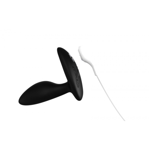 Анальная пробка з вибрацией We-Vibe Ditto+ Satin Black с пультом и управлением с телефона - 7
