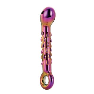 Стеклянный фаллоимитатор с пупырышками розового цвета Dream Toys 