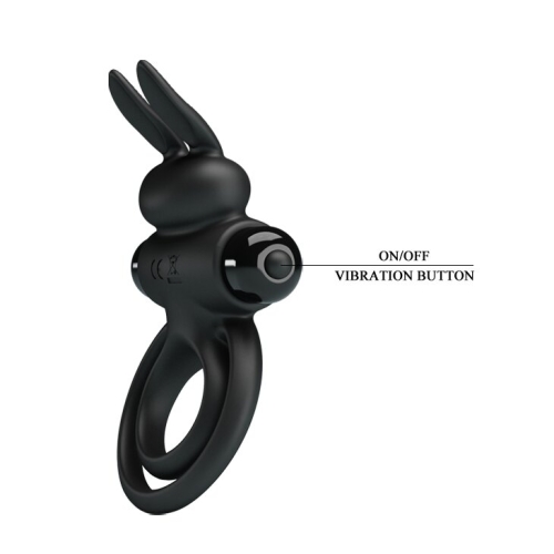 Кільце ерекційне з вібро-стимуляцією клітора Pretty Love Vibrant penis ring III BI-210206 - 7