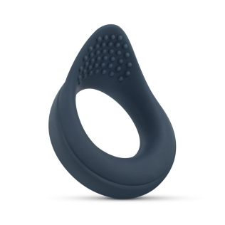 Эрекционное виброкольцо на член синее Boners Vibrating Cock Ring with Perineum Stimulation