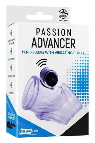 Вібронасадка на член та мошонку прозора NMC Passion Advancer - 4