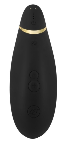 Вакуумный клиторальный стимулятор с автопилотом черный Womanizer Premium - 4