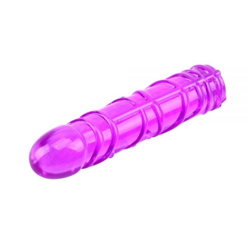 Фаллоимитатор реалистичный рельефный фиолетовый CHISA HI-BASIC VIVID JELLY DILDO - 3