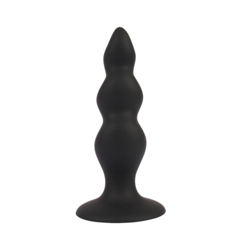 Анальний корок спіральний чорного кольору Chisa Anal Control Stuffer - 3