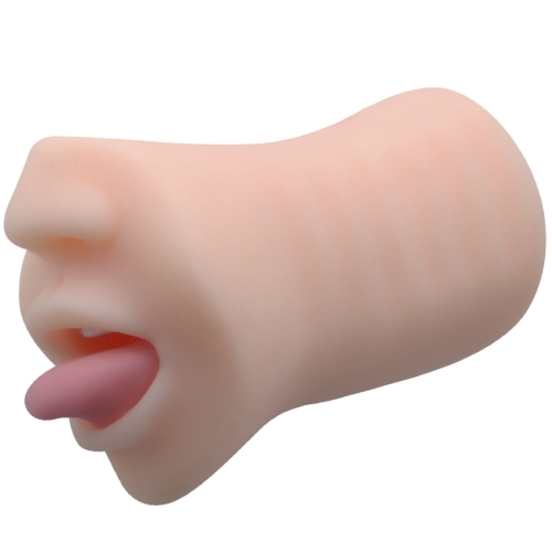 Мастурбатор ротик телесного цвета Xise Mini mouth tongue - 1