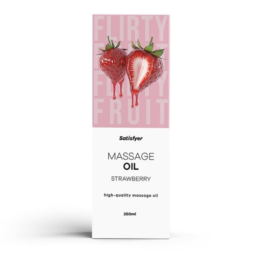 Массажное масло с ароматом спелой клубники Satisfyer Massage Oil 250 мл - 1