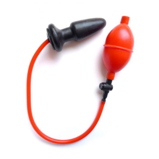 Анальний корок з накачуванням червоного кольору з чорним California еxotic novelties Colt Expandable Butt Plug