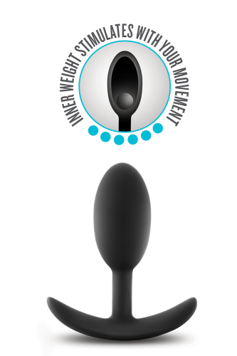 Анальна пробка зі стимулюючим дизайном Blush ANAL ADVENTURES VIBRA SLIM PLUG MEDIUM - 3